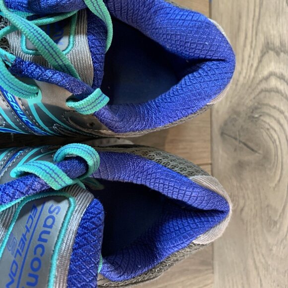 Saucony Womens Size 9.5 Echelon 5 Blue Running Sneakers S10276-2 - Picture 6 of 9